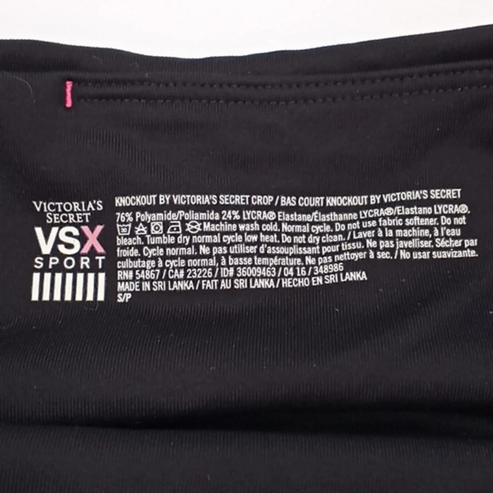 VSX Sport Knockout Capri Leggings Active Pants Black Blue‎ Tiedye S
